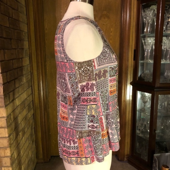 J. Jill Sleeveless Print Top - Picture 8 of 8